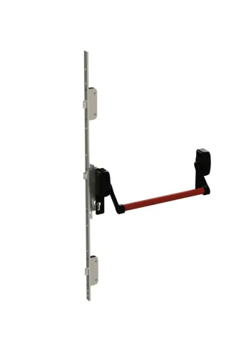 Maniglione antipanico a barra con chiusura automatica, 3 punti di chiusura 153