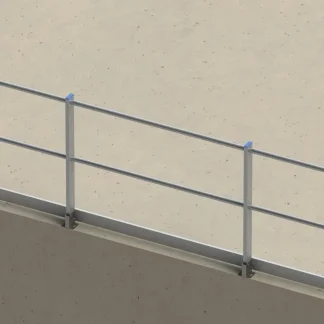 Parapetti di protezione modulari attacco a pavimento