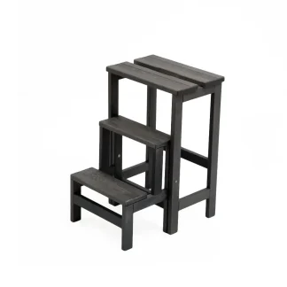 Sgabello in legno ripieghevole LInes 3 gradini lines Grigio