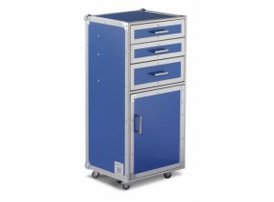 Baule Flight-cases i4 ruote 3 cassetti 1 porta FLY/46/CS/B