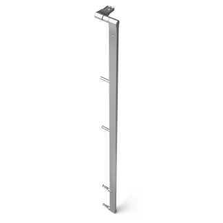 Caposcala montante esterno 2F R7 Inox