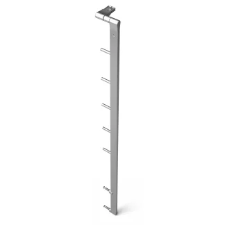 Caposcala montante esterno 5F 48 R7 Inox