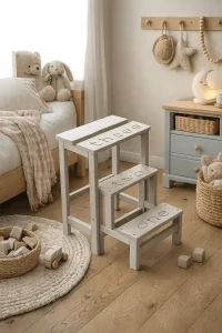 Sgabello Numbers in legno ripieghevole a scomparsa