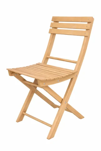 Sedia pieghevole da giardino in legno Basic colore faggio naturale