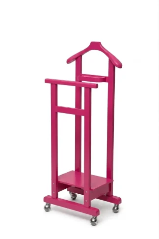 Mimmo indossatore in faggio massello colore Faggio tinto fucsia