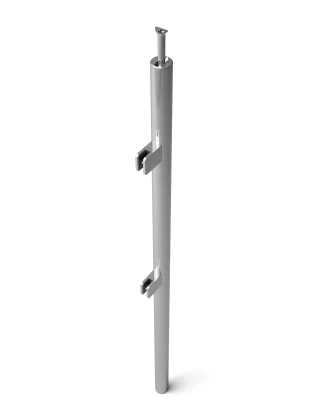 Montante esterno terminale vetro V1 R6 Inox