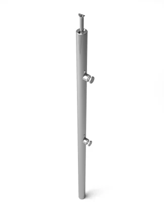 Montante esterno vetro V2 R6 Inox