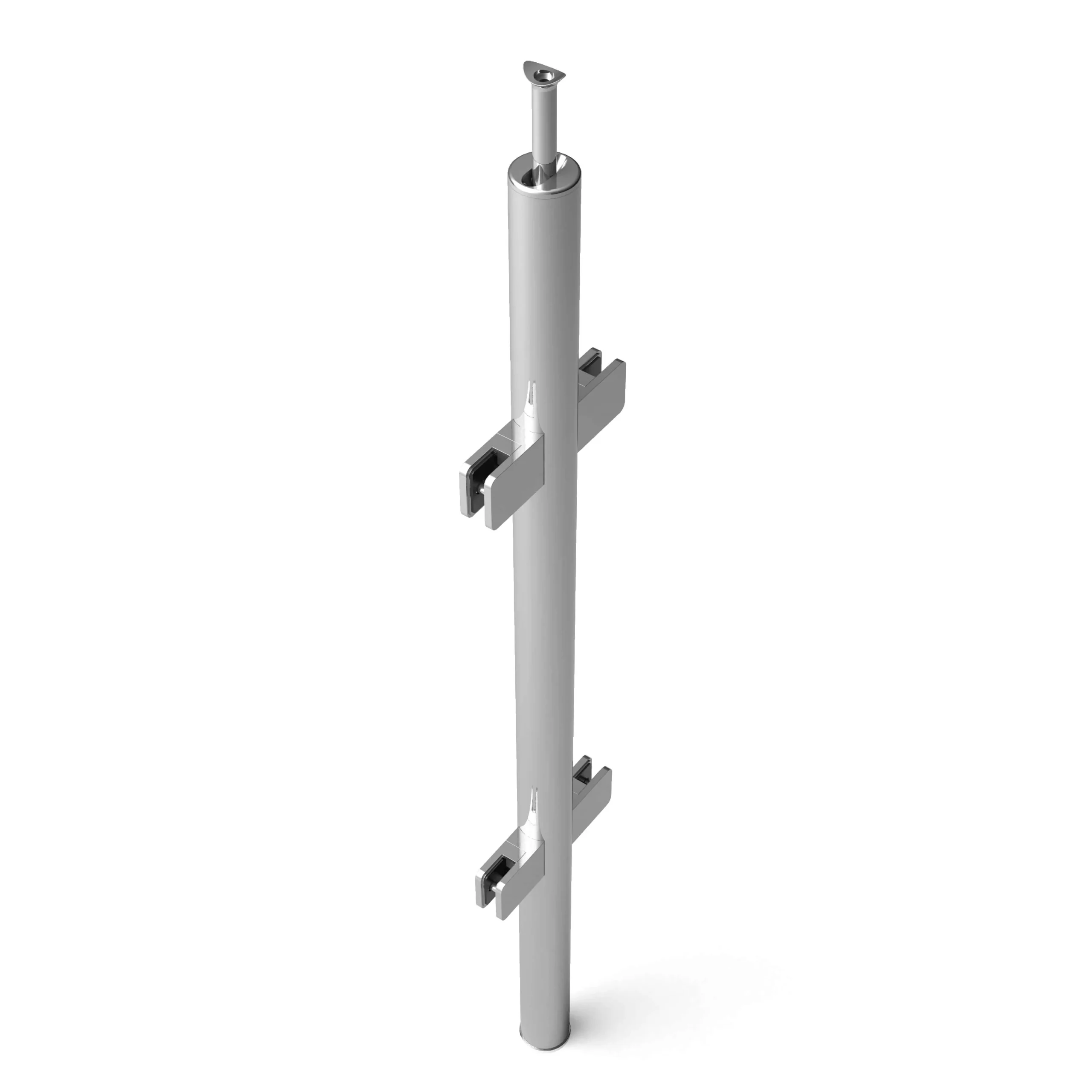 Montante interno terminale vetro V1 max R6 Inox