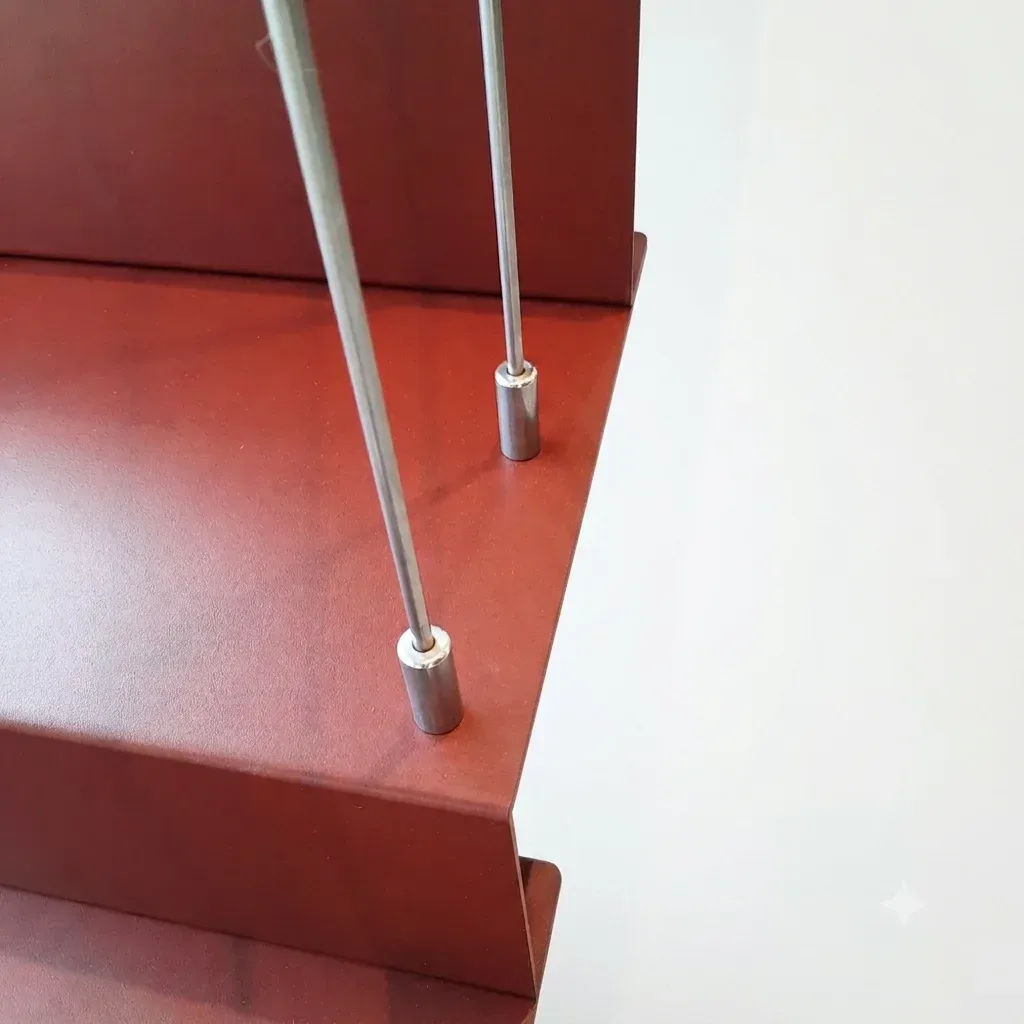 Ringhiera per scale e soppalchi R 10 a correnti verticali