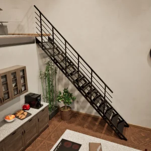 Scala a rampa per interni ad altezza variabile Flex