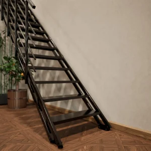 Scala a rampa per interni ad altezza variabile Flex