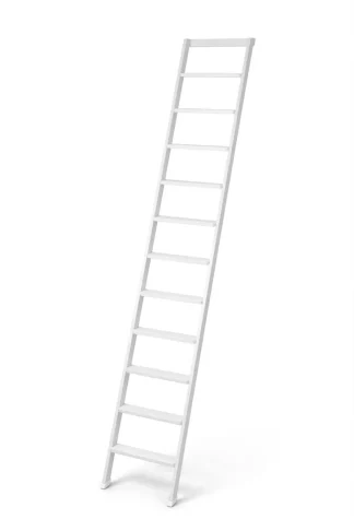 Scale per libreria in legno 11 gradini finitura H18 laccato Bianco