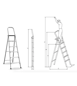 Scale in alluminio salita singola MG40