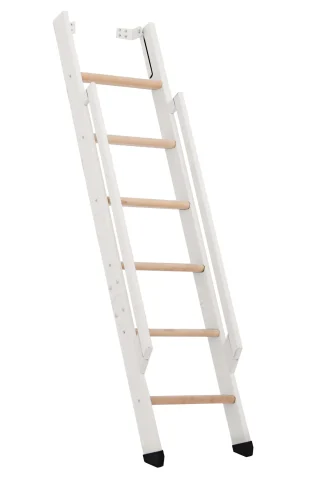 Scala salvaspazio ripiegabile strong 6 gradini bianco faggio
