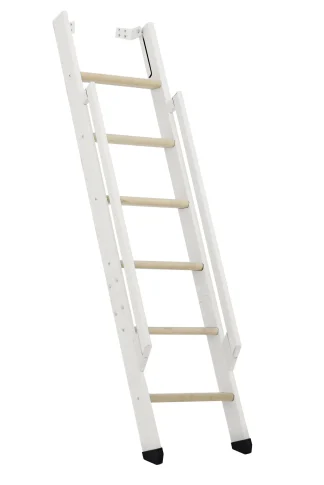 Scala salvaspazio ripiegabile strong 6 gradini bianco abete rosso