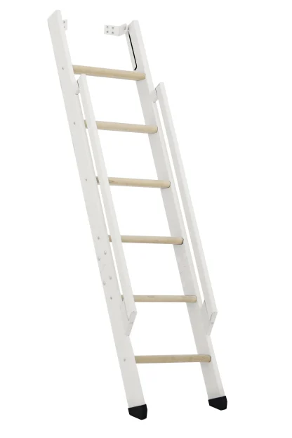 Scala salvaspazio ripiegabile strong 6 gradini bianco abete rosso