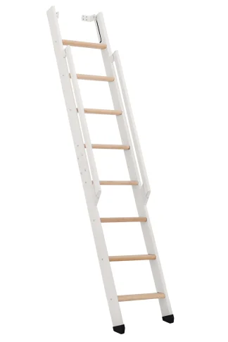 Scala salvaspazio ripiegabile strong 8 gradini bianco faggio
