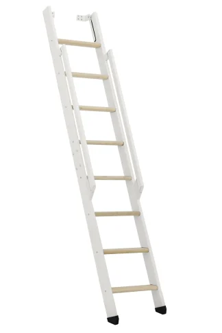 Scala salvaspazio ripiegabile strong 8 gradini bianco abete rosso