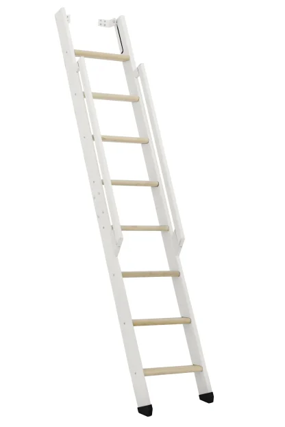 Scala salvaspazio ripiegabile strong 8 gradini bianco abete rosso