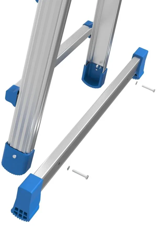 Distanziatore Telescopico Per Scale In Alluminio 45-70 Cm | Supporto Murale Antiscivolo Per Lavori In Altezza