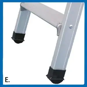 Scale in alluminio salita singola SD1 particolare