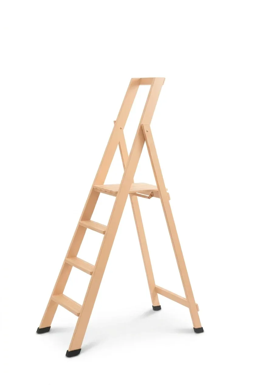 Scale per per la casa HOME in legno 4 gradini finitura F3 Naturale