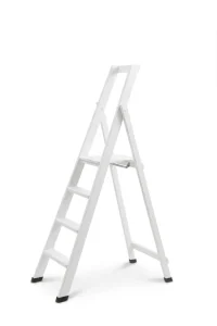 Scale per per la casa HOME in legno 4 gradini finitura H18 laccato Bianco