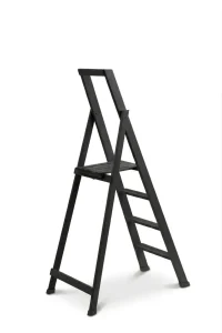 Scale per per la casa HOME in legno 4 gradini finitura H20 tinto nero