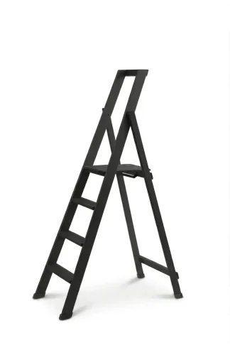 Scale per per la casa HOME in legno 4 gradini finitura H20 tinto nero