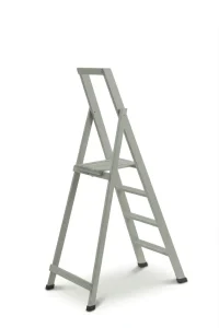 Scale per per la casa HOME in legno 4 gradini finitura H21 tinto verde salvia