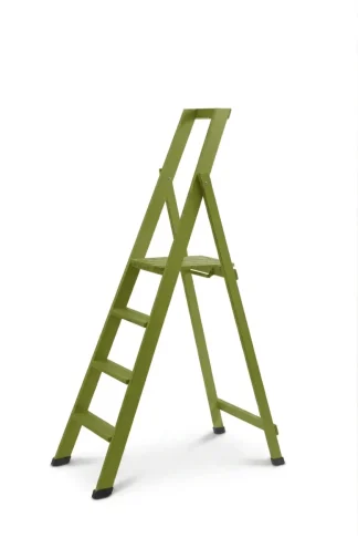 Scale per per la casa HOME in legno 4 gradini finitura H13 tinto verde oliva