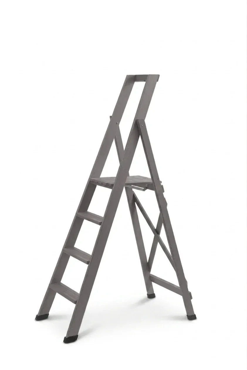 Scale per per la casa HOME in legno 4 gradini finitura H16 tinto grigio