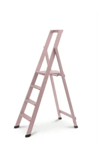 Scale per per la casa HOME in legno 4 gradini finitura H23 tinto rosa antico