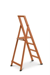 Scale per per la casa HOME in legno 4 gradini finitura F4 tinto ciliegio