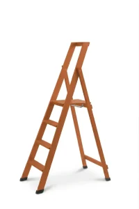 Scale per per la casa HOME in legno 4 gradini finitura F4 tinto ciliegio