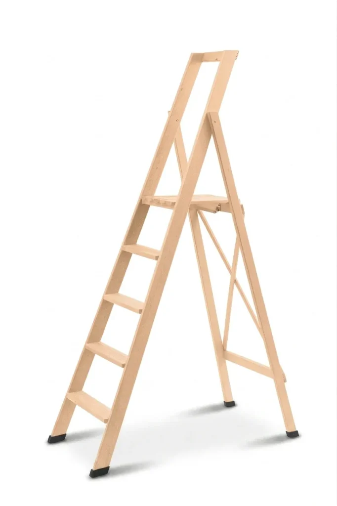 Scale per per la casa HOME in legno 5 gradini finitura F3 Naturale
