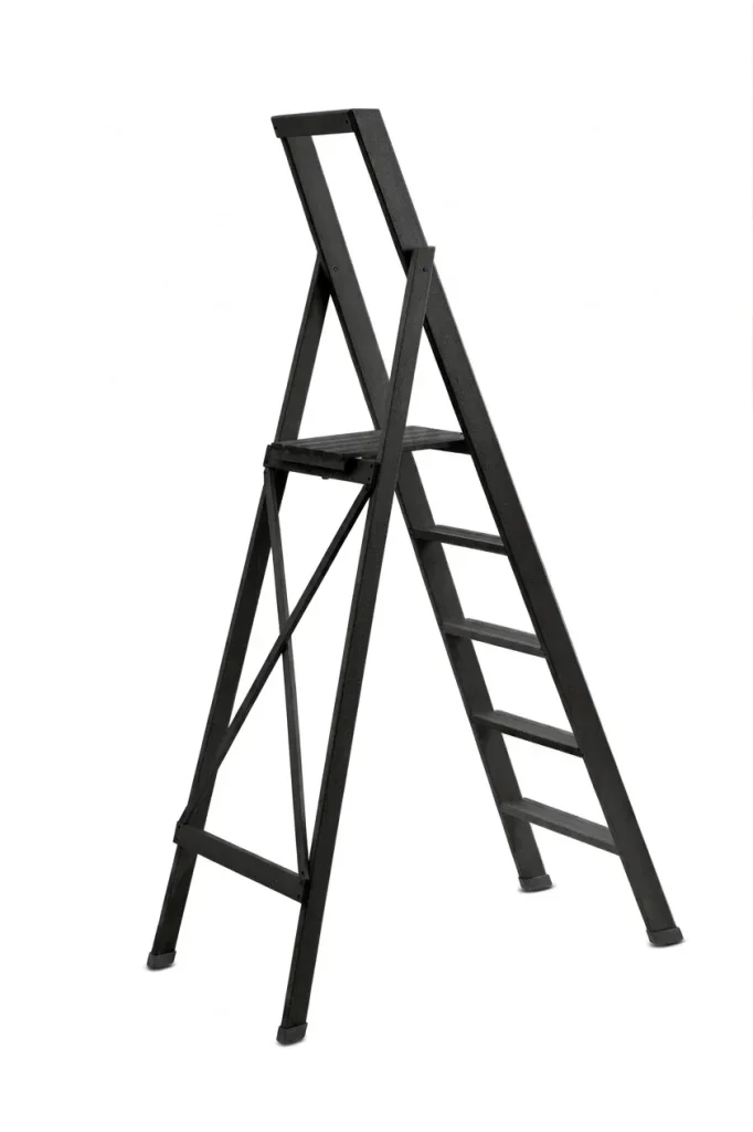 Scale per per la casa HOME in legno 5 gradini finitura H20 tinto nero