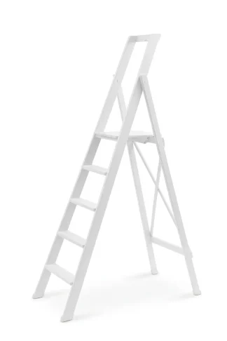 Scale per per la casa HOME in legno 5 gradini finitura H18 laccato Bianco