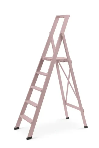 Scale per per la casa HOME in legno 5 gradini finitura H23 tinto Rosa antico