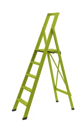 Scale per per la casa HOME in legno 5 gradini finitura H14 tinto verde acido