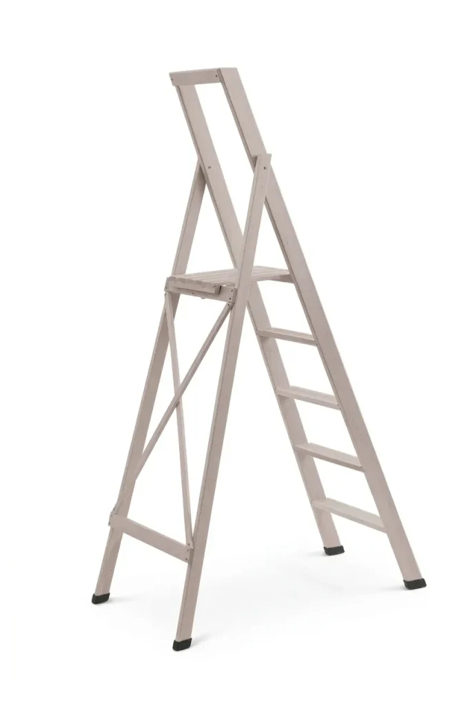 Scale per per la casa HOME in legno 5 gradini finitura H19 tinto grigio chiaro