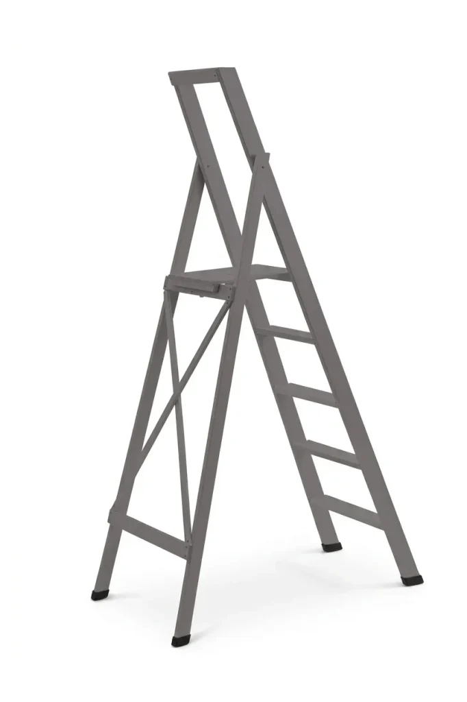 Scale per per la casa HOME in legno 5 gradini finitura H16 tinto grigio