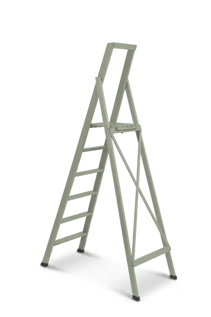 Scale per per la casa HOME in legno 6 gradini finitura H21 tinto verde salvia