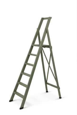 Scale per per la casa HOME in legno 6 gradini finitura H21 tinto verde salvia
