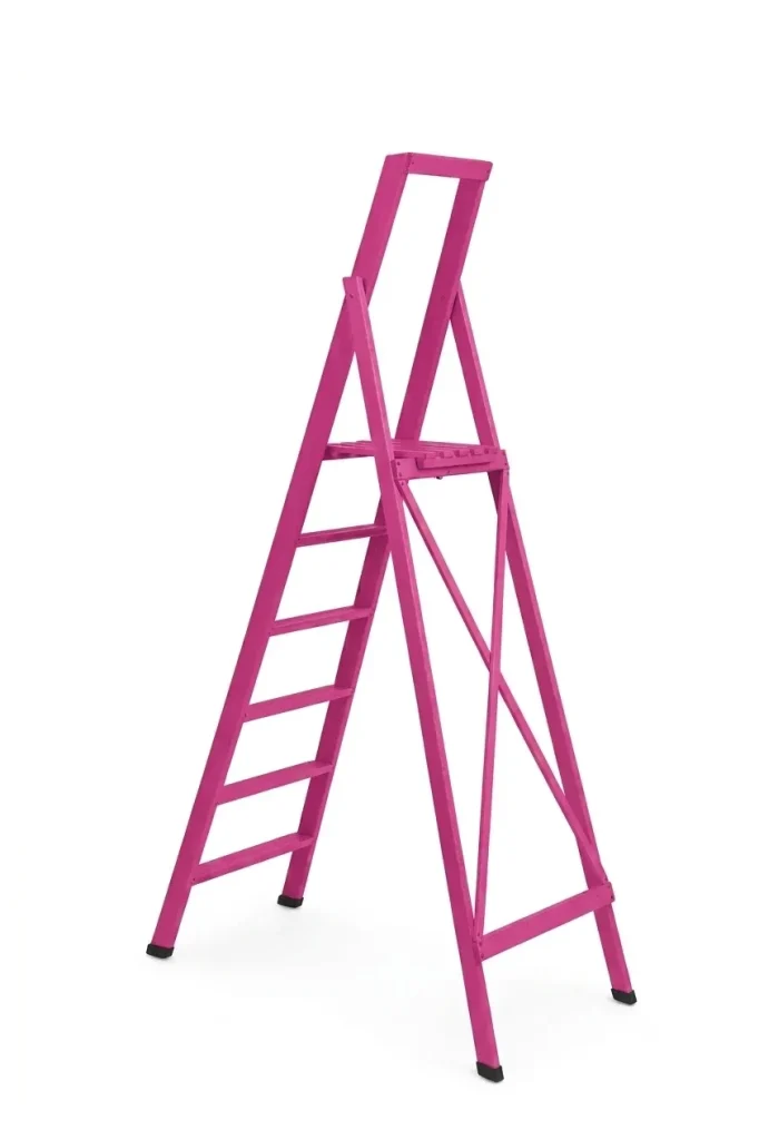 Scale per per la casa HOME in legno 6 gradini finitura H11 tinto Fucsia