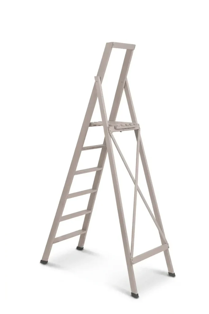 Scale per per la casa HOME in legno 6 gradini finitura H19 tinto grigio chiaro