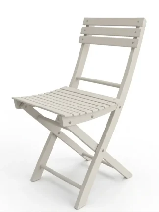 Sedia pieghevole da giardino in legno Basic colore faggio laccato corda 2pz