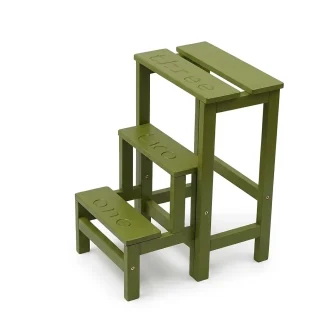 Sgabello Happy numbers H13 verde oliva