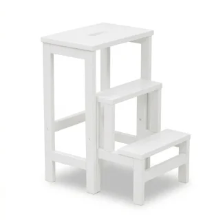 Sgabello Sente H18 bianco