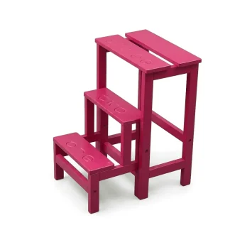 Sgabello Happy numbers H11 tinto fucsia